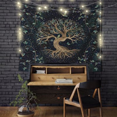 Tree Of Life Art Tapestry Room Decor