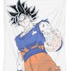 ultra instinct goku color andrea nocito transparent - Anime Tapestry Shop