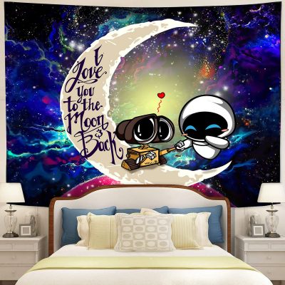 Wall-E Moon And Back Tapestry Room Decor