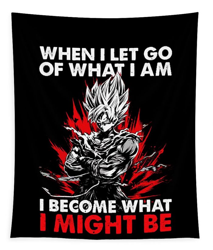 when i let go of what i am goku regina guatalamo transparent - Anime Tapestry Store