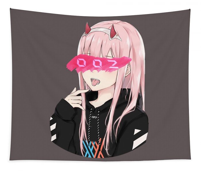 zero two reo anime transparent - Anime Tapestry Store