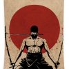 zoro one piece anime ihab design - Anime Tapestry Shop