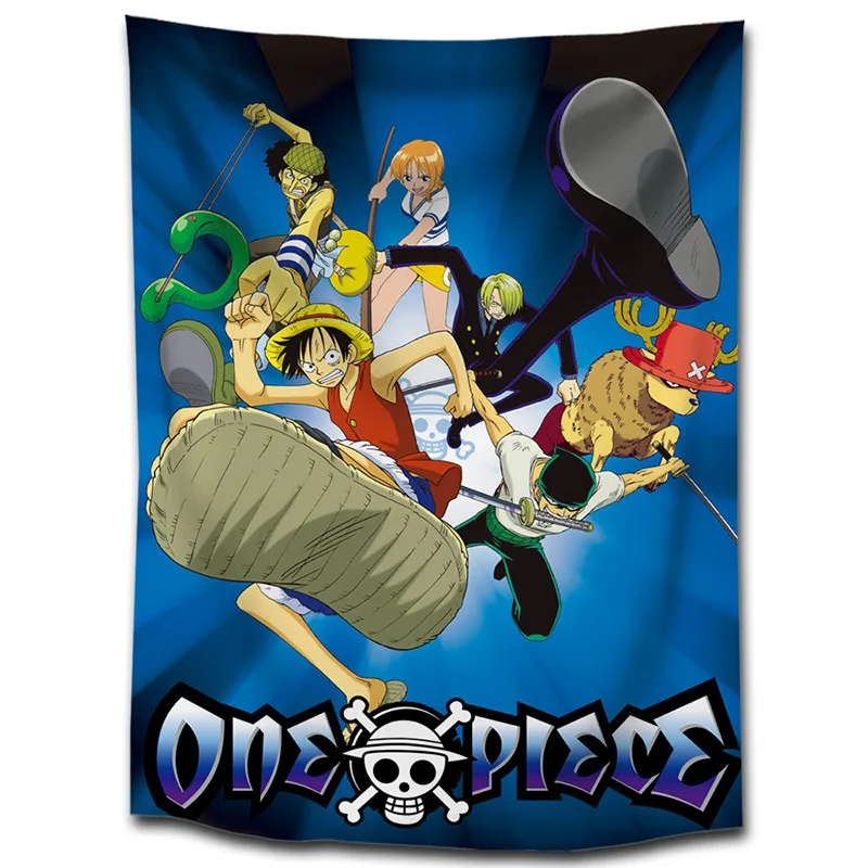 One Piece Anime poster Tapestry Wall Hanging 3D Printed Banner Flag Blanket Wall Cloth Bohemian Mandala 2 - Anime Tapestry Store