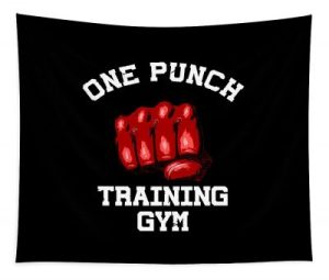 One Punch Gym Wall Tapestry