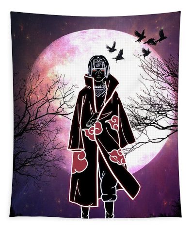 Red Moon One Piece Wall Tapestry